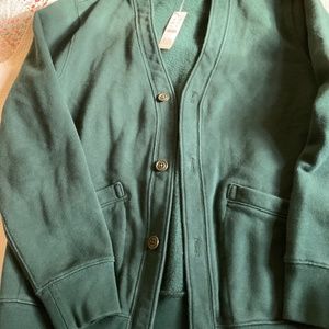 JCREW Men’s Fleece Cardigan in XS